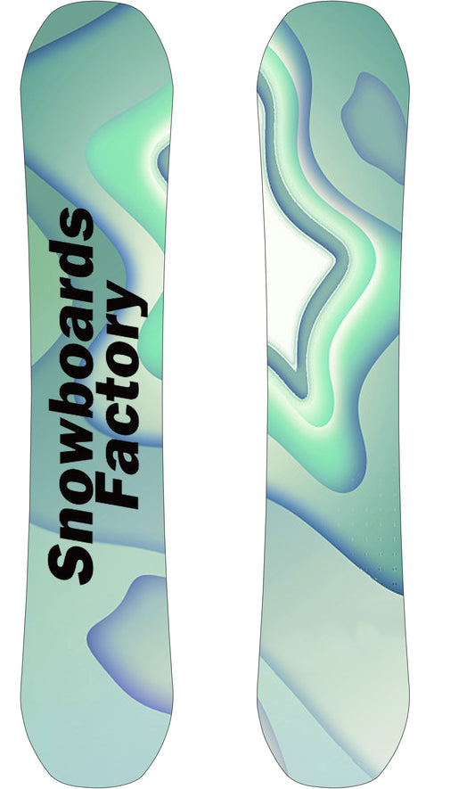 SnowboardsFactory 145cm Sandwich Rocker Snowboard GH-XBN145 for Women-Enhancing Toughness