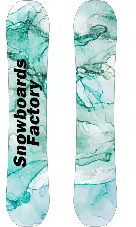 SnowboardsFactory 149cm Sandwich Rocker Snowboard GH-XBN149 for Women-Exploring Extreme Fun