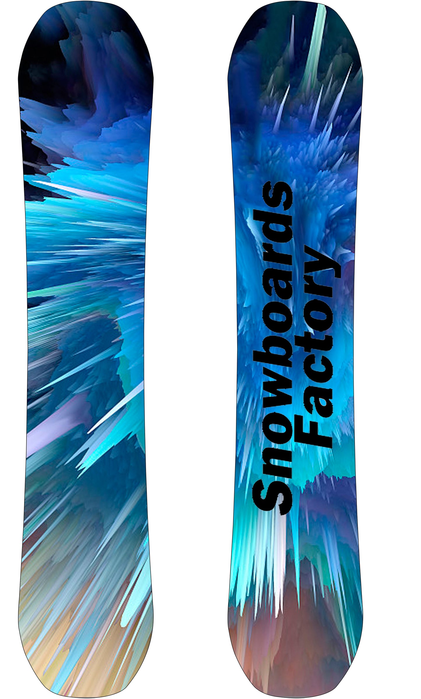 SnowboardsFactory 149cm Sandwich Double Camber Snowboard GH-XBN149 for Men-Durable Wax Absorption