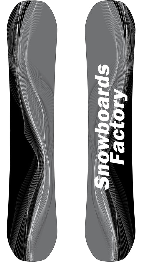 SnowboardsFactory 156cm Sandwich Double Camber Snowboard GH-XBN156 for Men-Carbon Fiber Layer