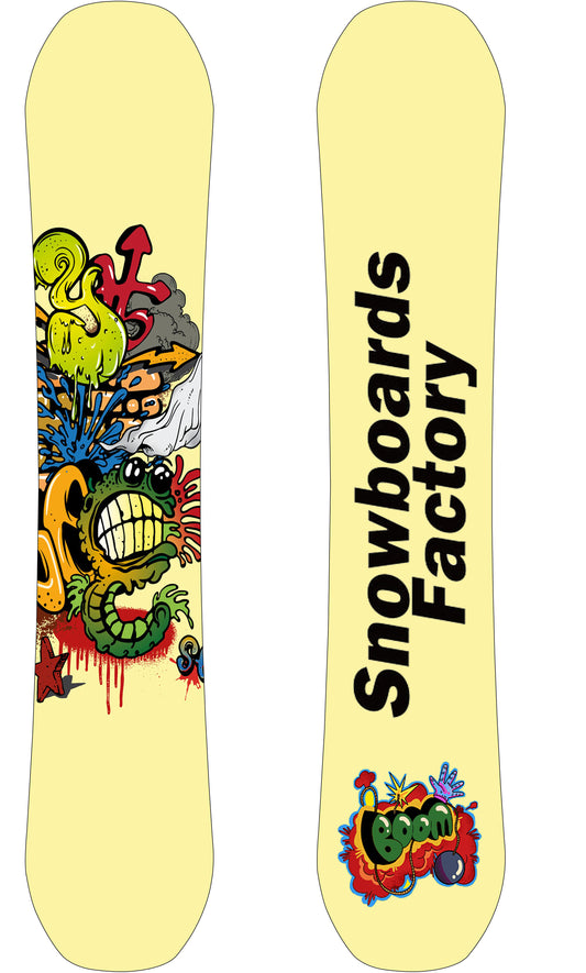 SnowboardsFactory 147cm Sandwich Camber Snowboard GH-XBN147 for Women-Medium Flex
