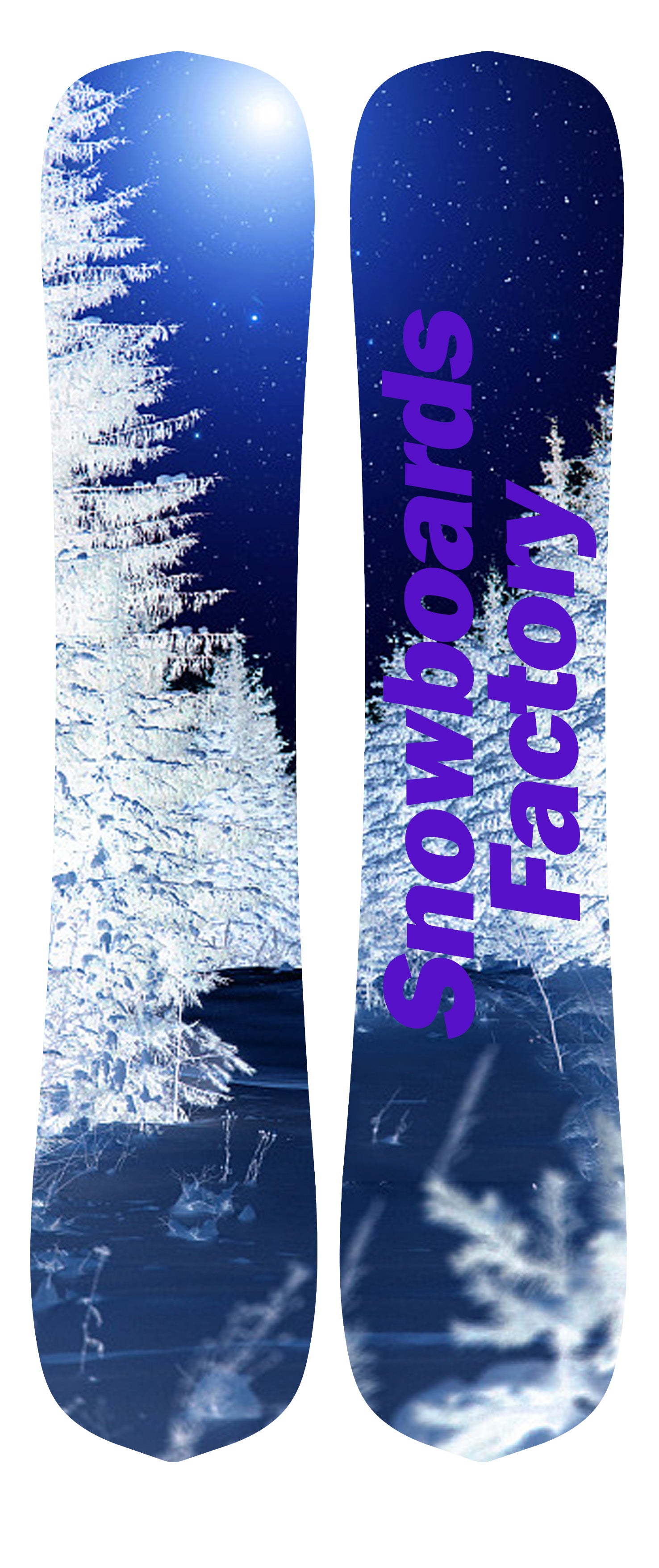 SnowboardsFactory 157cm Sandwich Flat Pointed Widened Snowboard HFA-DB – Snowboardsfactory