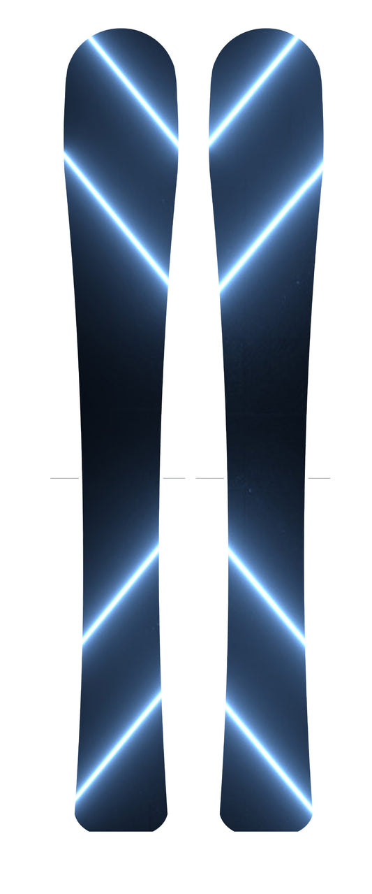 SnowboardsFactory 120cm Cap Camber Skis HG-XQ120-Tail Insert Protection Plate