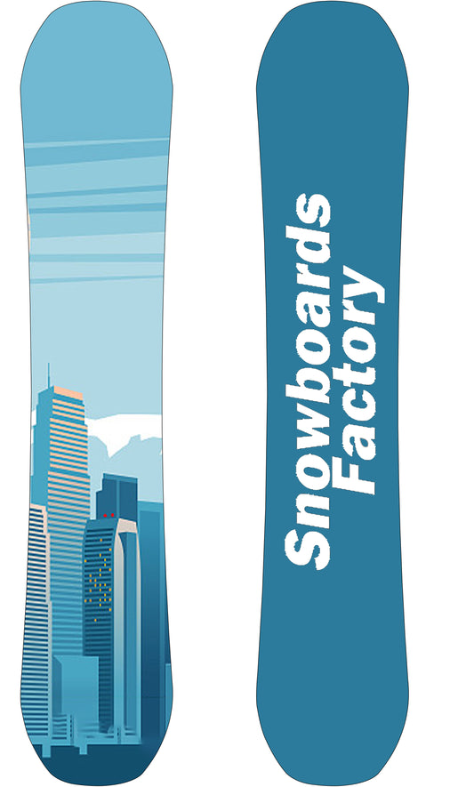 SnowboardsFactory 160cm Sandwich Double Camber Snowboard GH-XBN160 for Men-ABS Material from Germany