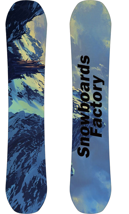 SnowboardsFactory 145cm Sandwich Camber Snowboard GH-XBN145 for Women-Perfect Slide in Powder Snow