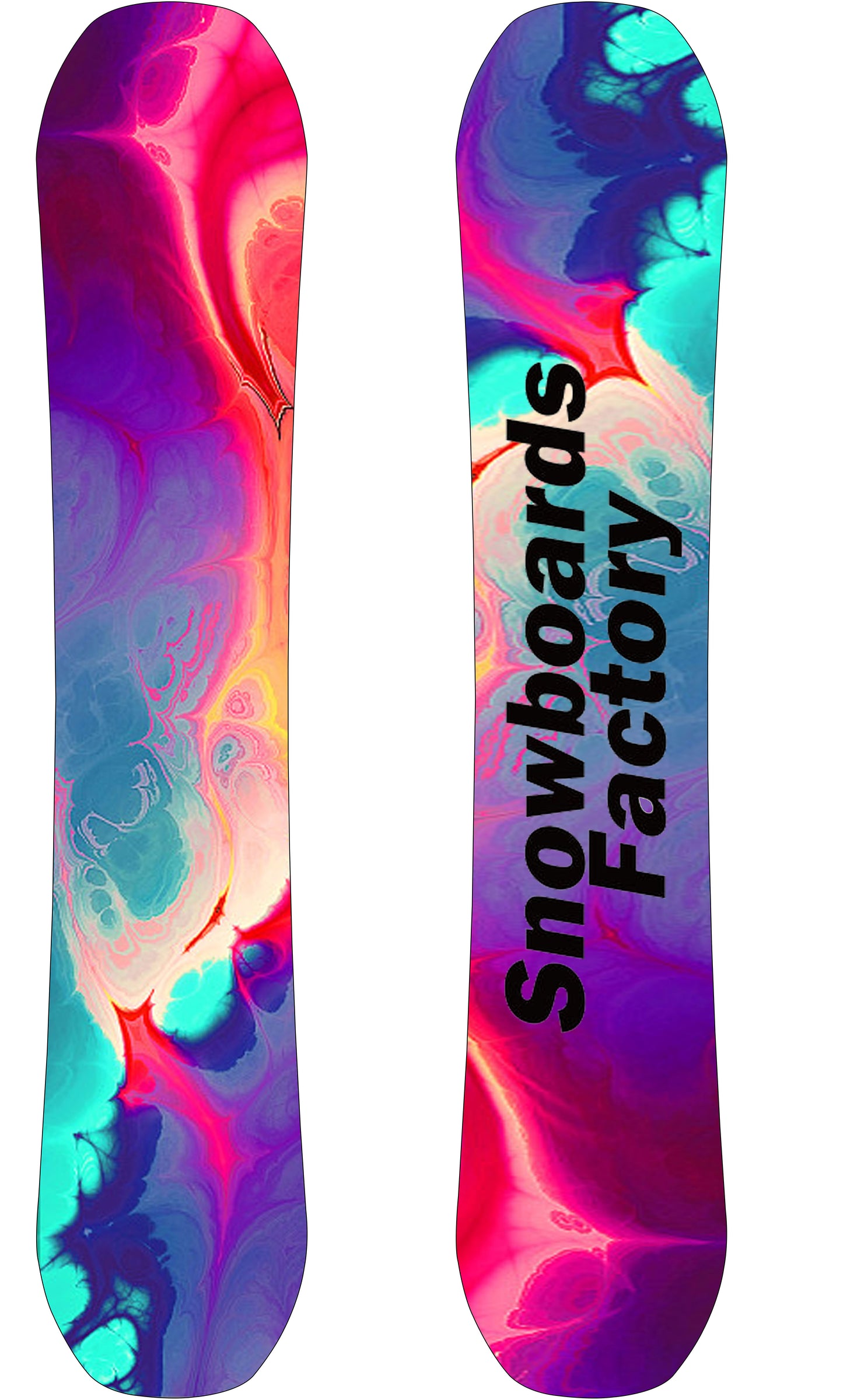 SnowboardsFactory 156cm Sandwich Camber Snowboard GH-XBN156 for Men-Fit for Different Terrain