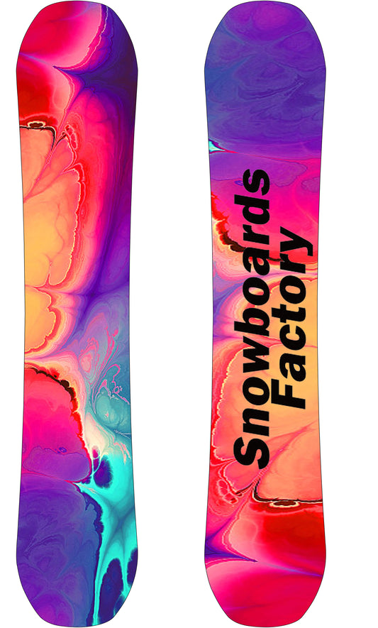 SnowboardsFactory 160cm Sandwich Camber Snowboard GH-XBN160 for Men-Can slide in Both Directions