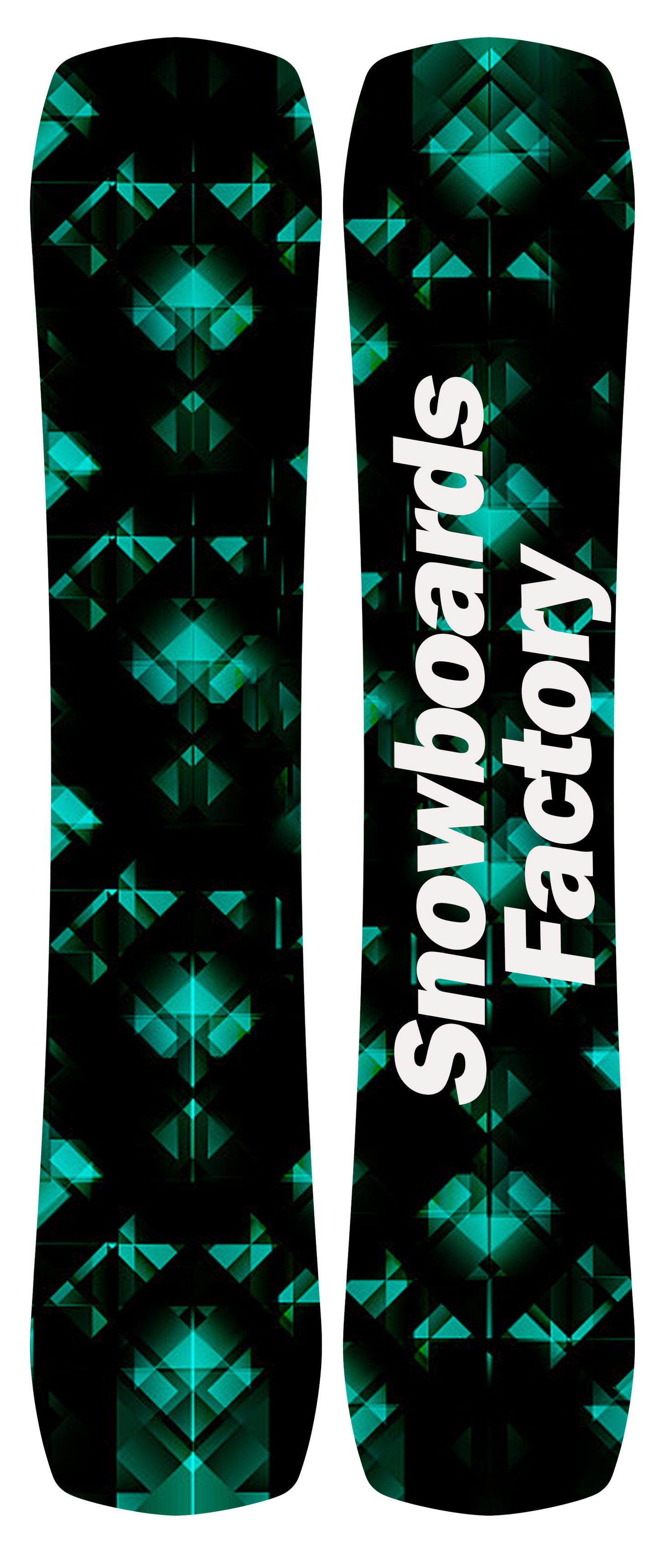 SnowboardsFactory 156cm Wide Square Head Sandwich Camber Snowboard GH-DRXB156 for Men -ABS Sidewall