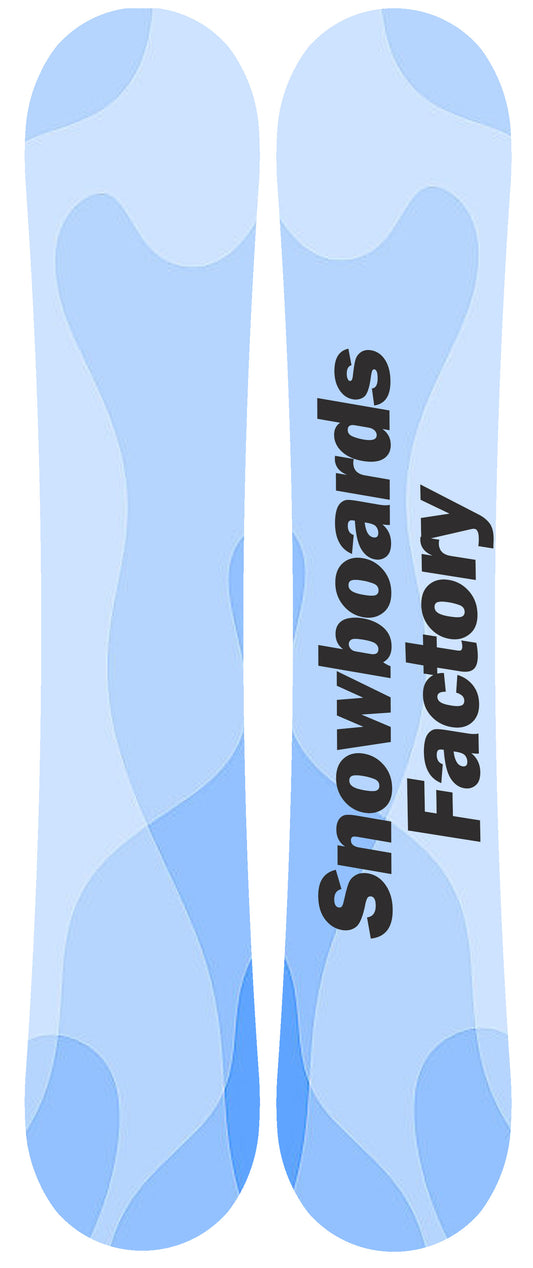 SnowboardsFactory 145cm Sandwich Snowboard GH-XB145 for Women- Biaxial and Triaxial Fiberglass