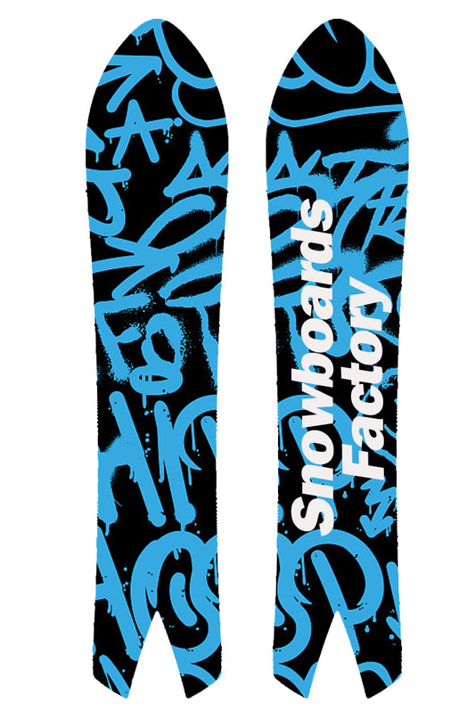 SnowboardsFactory 143cm Swalow Tail Camber Snowboard HGYW-XB143- Various Swallow Tail Shape