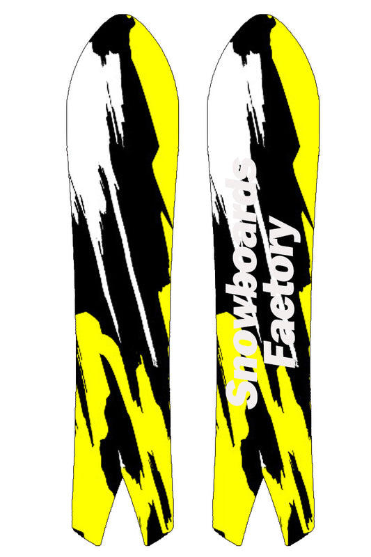 SnowboardsFactory 163cm Swalow Tail Camber Snowboard 3DHGYW-XB163-Various Swallow Tail Shapes