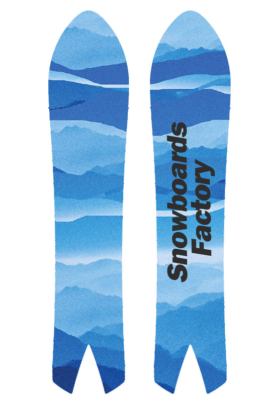 SnowboardsFactory 151cm Swalow Tail Camber Snowboard HGYW-XB151- Die-Cut Base