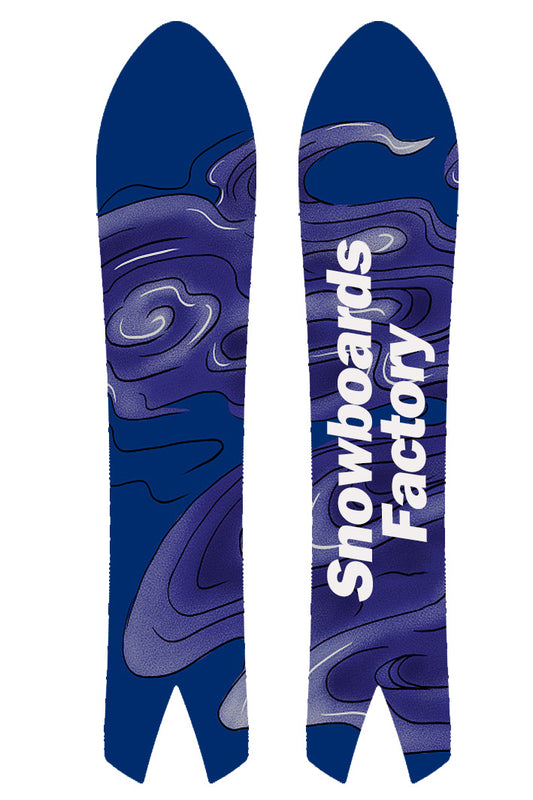 SnowboardsFactory 106cm Swalow Tail Camber Snowboard HGYW-XB106 for Piste and Powder