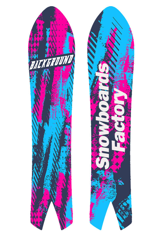 SnowboardsFactory 151.5cm Swalow Tail Camber Snowboard HGYW-XB151.5 for Piste and Powder