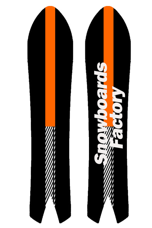 SnowboardsFactory 153.3cm Swalow Tail Camber Snowboard HGYW-XB153-Die-Cut Base